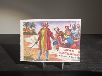 1954 Topps Scoop (R714-19) Columbus Discovers America #90
