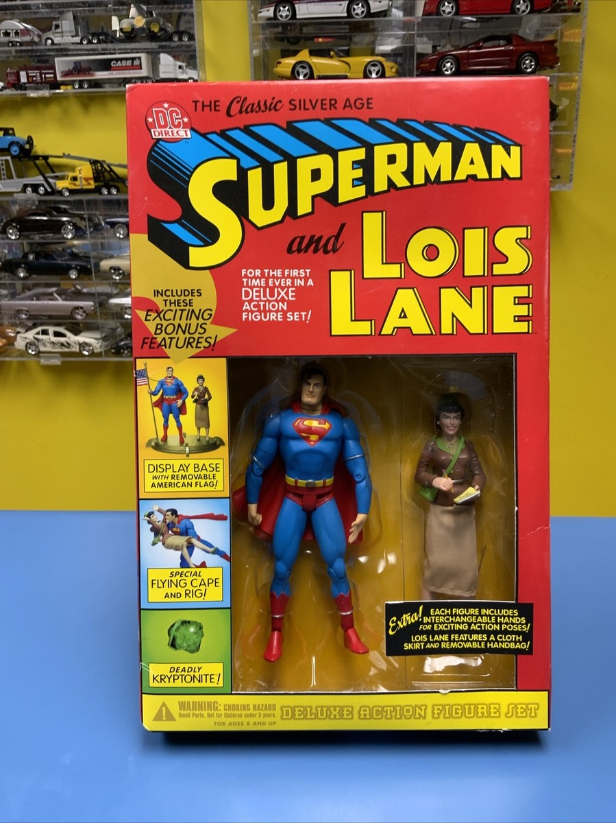 CLASSIC SILVER AGE SUPERMAN & LOIS LANE Deluxe Action Figure Set