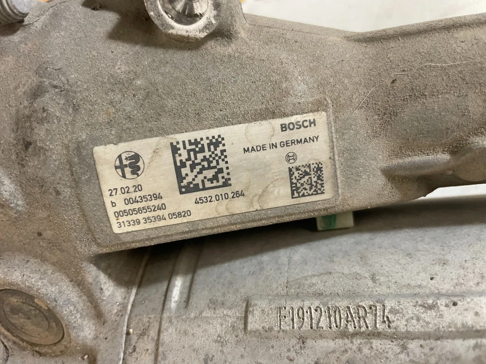 2020 Alfa Romeo Giulia Power Steering Gear Rack & Pinion AWD 00505655240 Foto 4 de 4