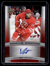 2015-16 Upper Deck Signature Sensations Victor Rask Auto Carolina Hurricanes