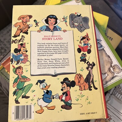 Vintage Walt Disney's Story Land A Golden Book of 55 Stories 1962