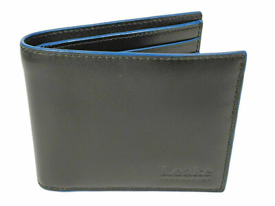 Loake Midland Kalbsleder Kartenetui Kreditkartenetui schwarz blau & RFID System