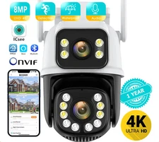 WiFi Surveillance Camera 8MP Security Human Detection Outdoor CCTV Auto Tracking