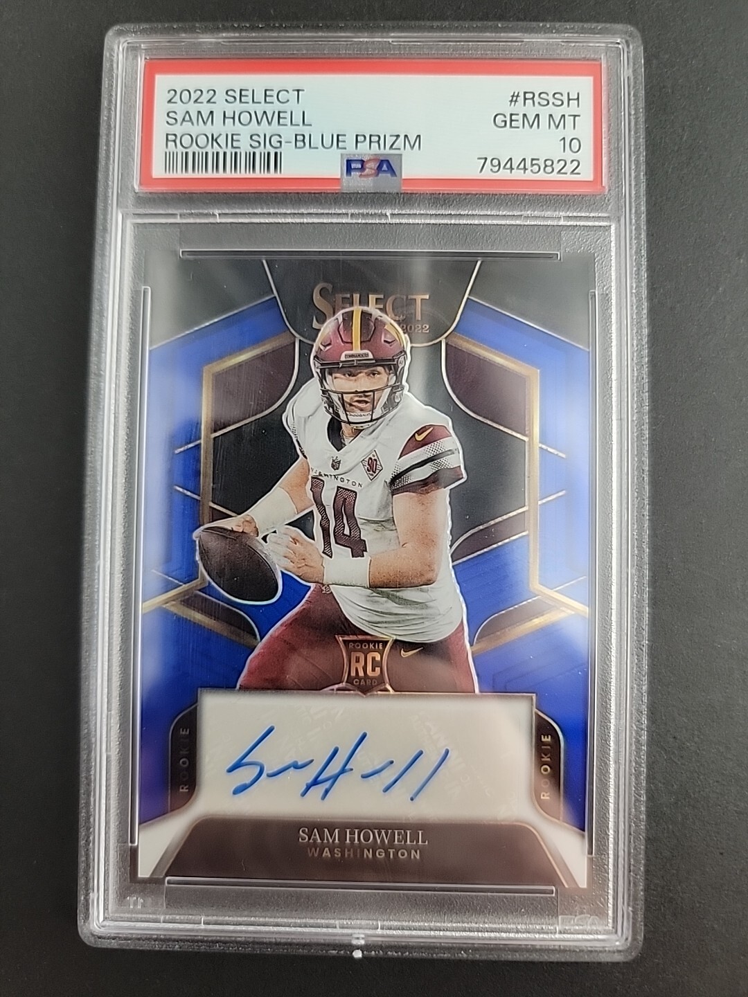 2022 Select - SAM HOWELL - Rookie AUTO - Blue -65/75 - PSA 10 621