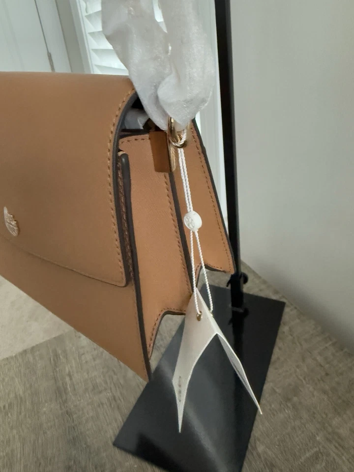 Bolsa de ombro ajustável cardamomo Tory Burch Emerson envelope nova com etiquetas - Imagem 2 de 4