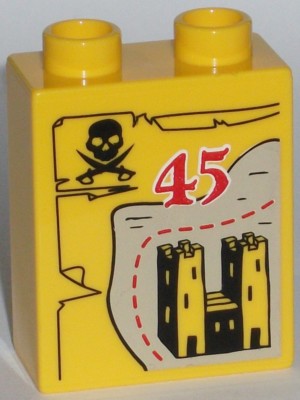 Fehldruck LEGO LEGOLAND Sammelstein Besuchsmeister Besuchermeister 45 Besuche
