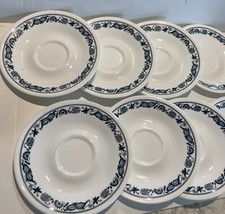 Corelle Corning Old Town Blue Onion Small Plates Saucers 6.25” Lot of 8 Vintage