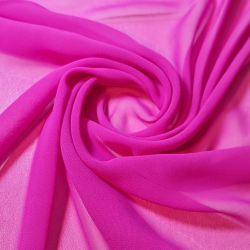 Chiffon Sheer Fabric Plain Crepe Polyester Dress Craft Wedding Arch Material 44" - Picture 68 of 99