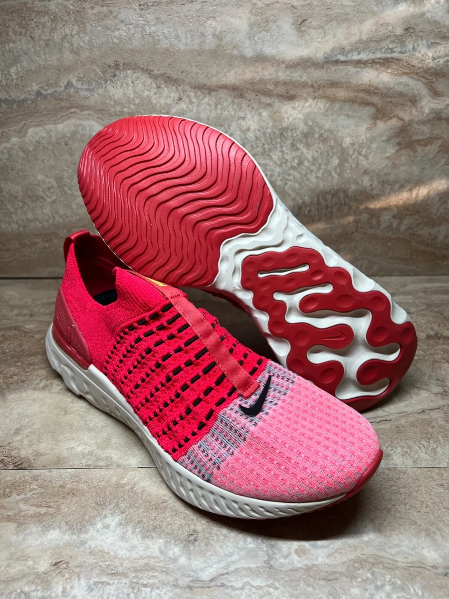 Nike React Phantom Run Flyknit 2 Black Bright Crimson for  display picture 1