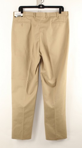 Edwards NEW Sz 42 x 35 Tan Poly Cotton Woven Raw Hem Trouser Work Pant - Picture 3 of 6