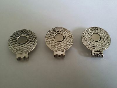 NEW 3 pcs OF GOLF MAGNETIC HAT CLIPS FOR GOLF BALL MARKER