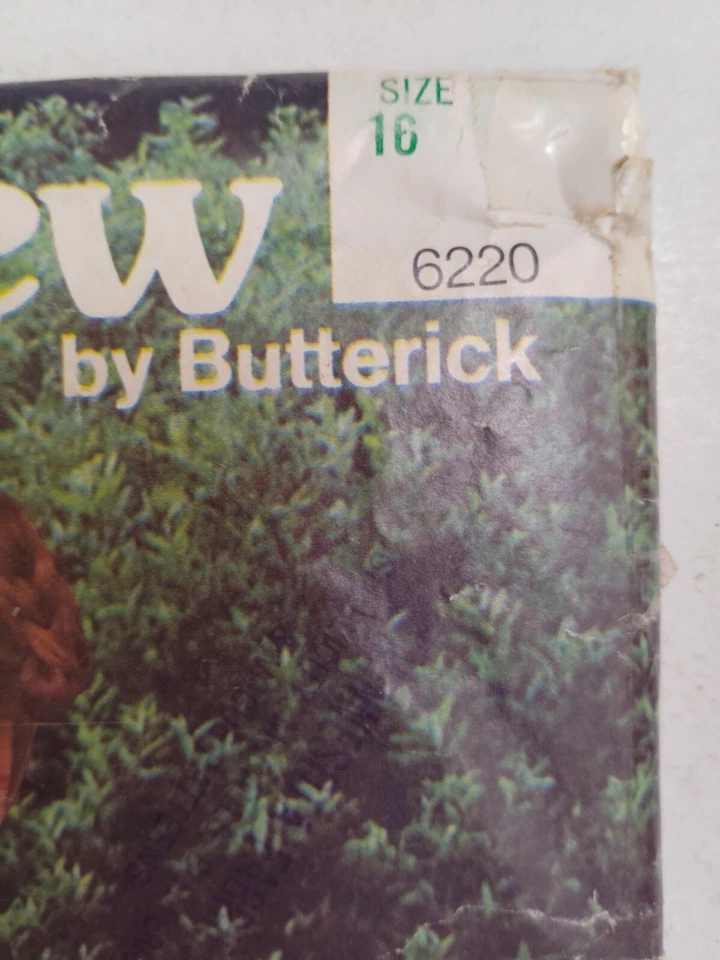 Blouse Ruffle Tie 16 See & Sew Butterick 6220 Sewing Pattern CUT Shirt Dressy - Image 4 of 4