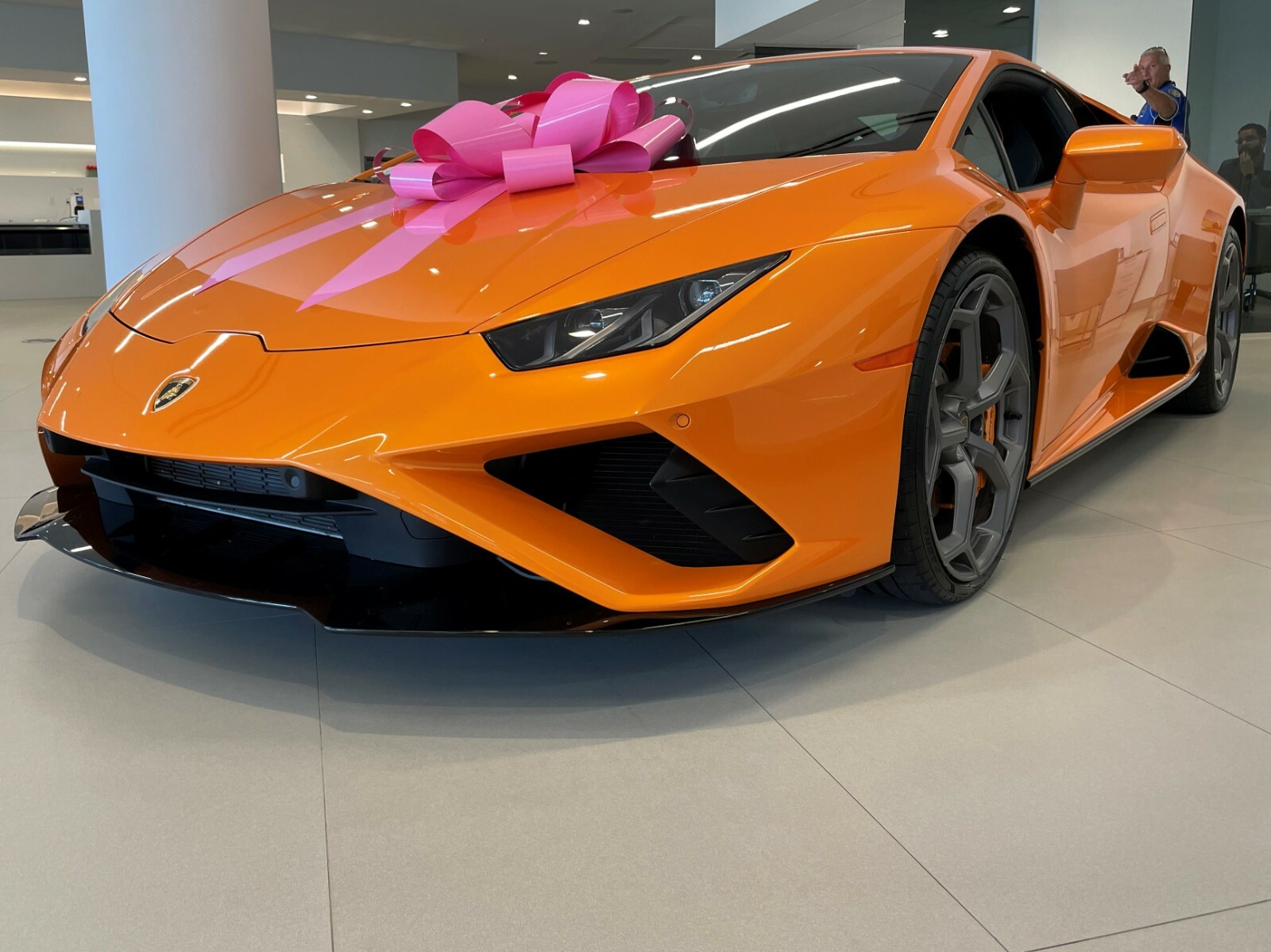 19-22 Lamborghini Huracan EVO RWD Front Spoiler CF Carbon Fiber 4T0807059D USA