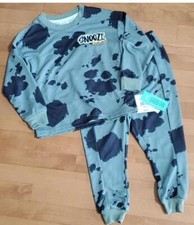 Boys Falls Creek Snooze Mood Pajamas Size XS Sm Med Cow Dino Reptile Print NWT