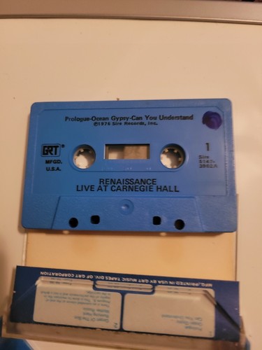 RENAISSANCE - live at carnegie hall BLUE CASSETTE TAPE 1976 SIRE RECORDS - Picture 4 of 4