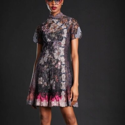 In Earnest By Byron Lars Qipao Mini Dress size