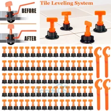 500/1000pcs Tile Leveling System Kit Reusable Tile Spacer Wall Floor Tiling Tool