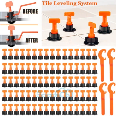 500/1000pcs Tile Leveling System Kit Reusable Tile Spacer Wall Floor Tiling Tool