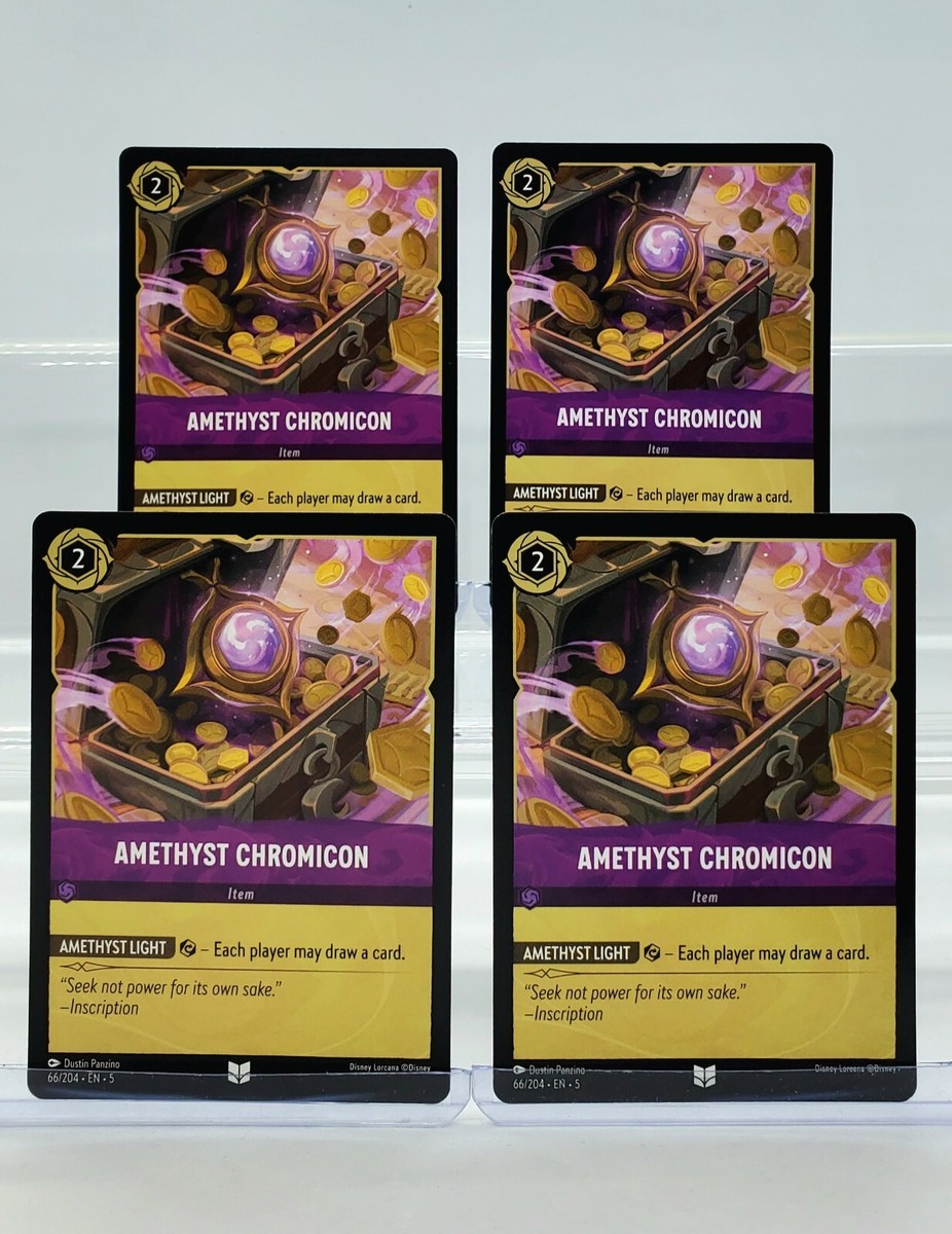 Disney Lorcana Amethyst Chromicon 66/204 Shimmering Skies 4 Cards Set | eBay