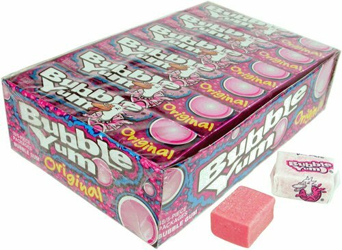 Bubble Yum Bubble Gum, Original - 18 - 5 piece packages (90