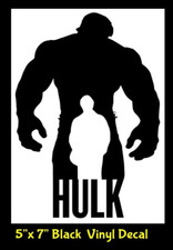 Hulk 5 X 7 Black Vinyl Decal Cars Trucks Windows Laptop Notebook Bumper Door Hulk 5 X 7 Black Vinyl Decal Cars Trucks Windows Laptop Notebook Bumper Door