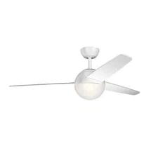 Kichler 300710MWH - Bisc 56" White 3 Blade Ceiling Fan  (NEW - BAD BOX ONLY)