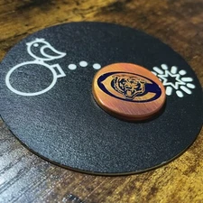 CHICAGO BEARS!  1.25” Laser Engraved Custom Copper Golf Ball Marker!