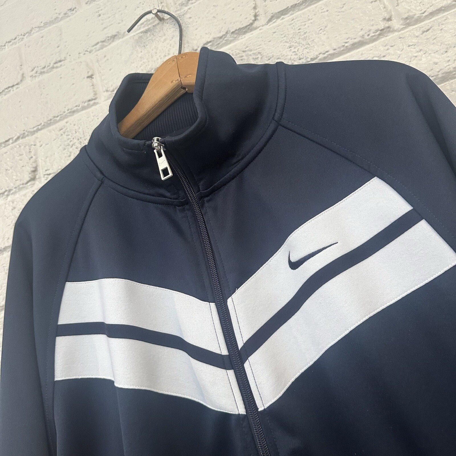 SACAI X NIKE Giacca a vento Nike uomo XL grigio bianco nero manica lunga full zip ventilata