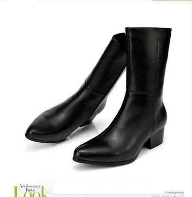 mid calf dress boots with heel