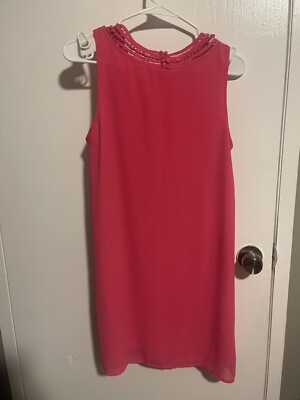 she + sky pink dress Lush Lemon Poplin Midi Dress with Balloon Sleeves & Pockets