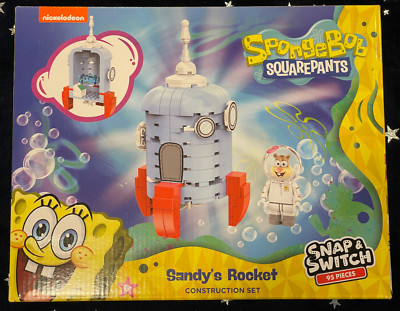 SPONGEBOB SQUAREPANTS Sandy's Rocket SNAP & SWITCH Construction Playset