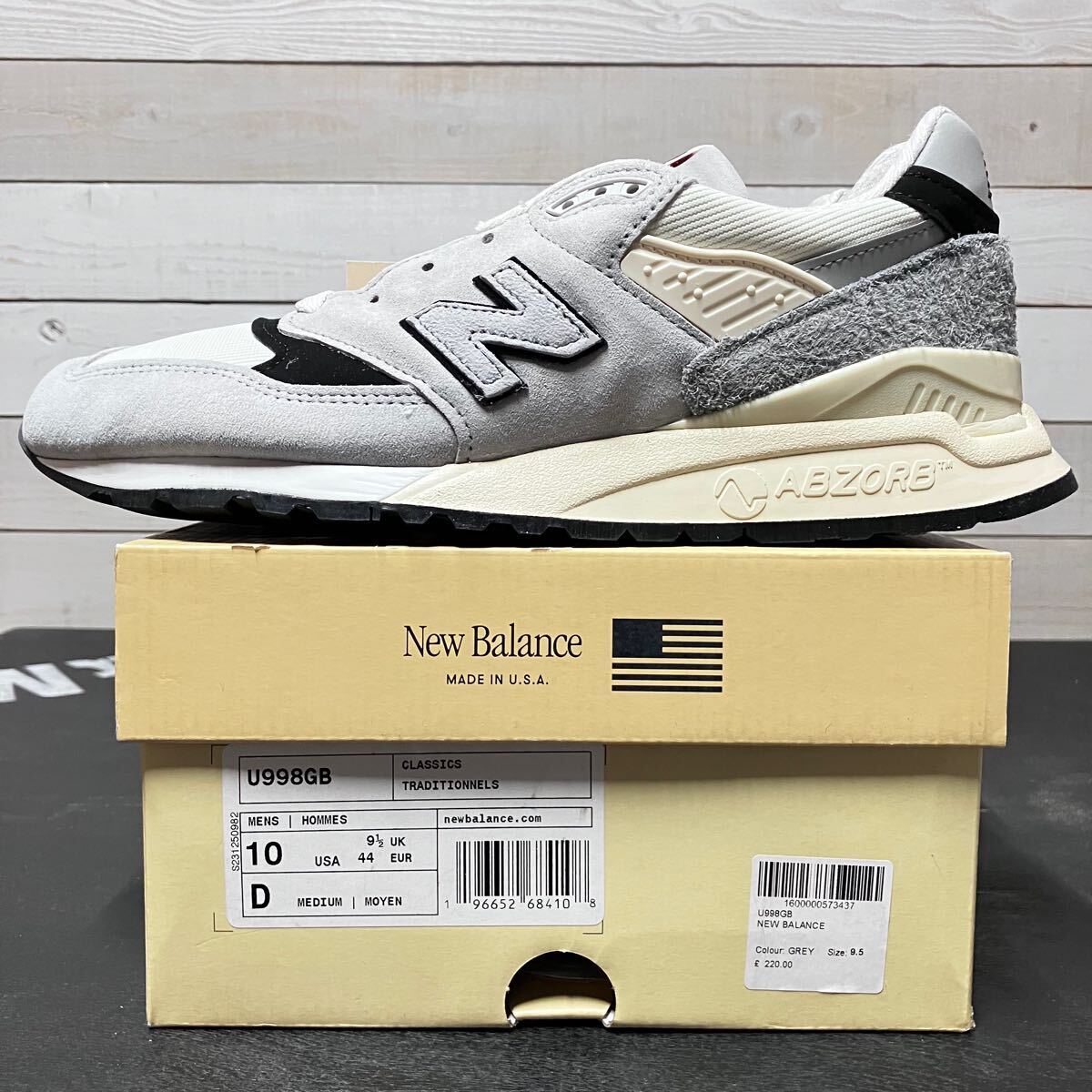 US 10 28cm NEW BALANCE U998GB MADE IN USA 998 New Balance USA Made 