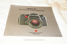 Leitz Leica R4 Camera 50 page Guide Book Cataloge Genuine Original Leica Print