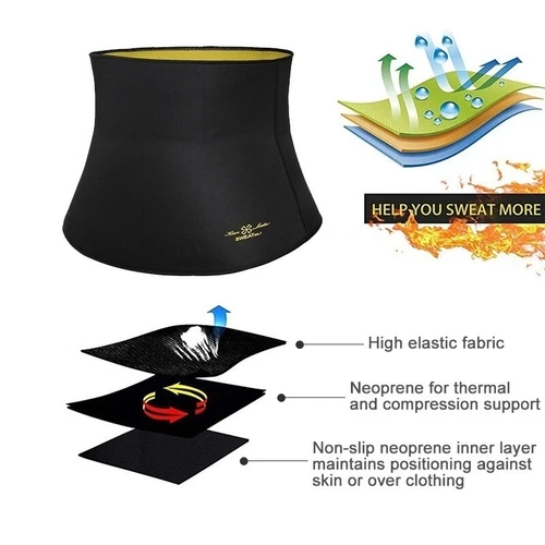 Sudore sauna dimagrante uomo body shaper tagliavita allenatore cincher cintura brucia grassi - Foto 3 di 22
