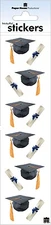 Stickers Paper House Stickers Slims Black Graduation Caps Diplomas Tassle Repts