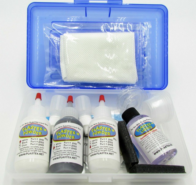Plastex Plastic Repair Kits Master Tech Kit White Black Clear Part