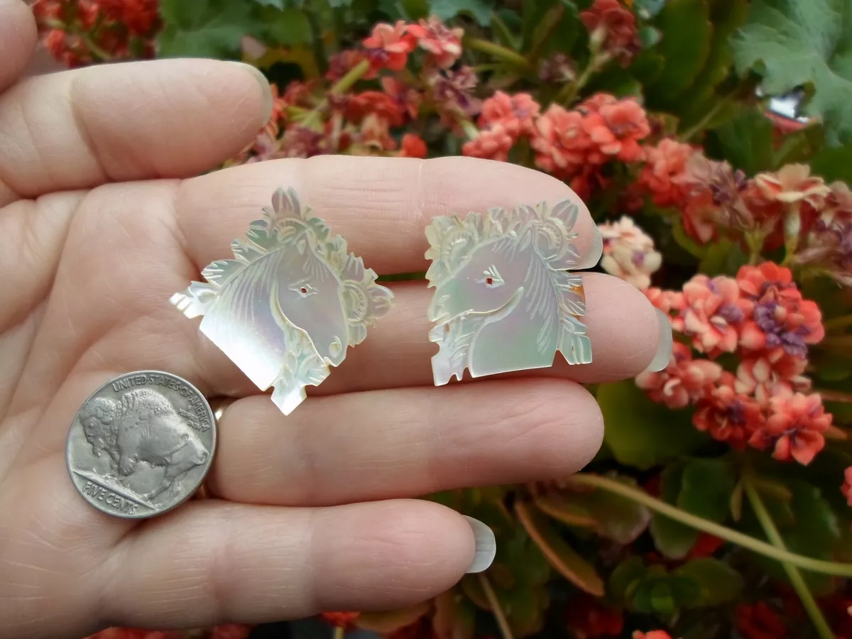 Vintage mother of pearl earrings deals