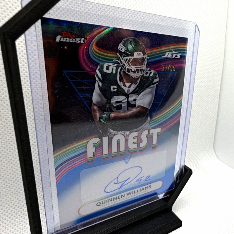 Topps 2025 Finest Quinnen Williams Auto Finest Autographs Jets #FA-QW 37/99