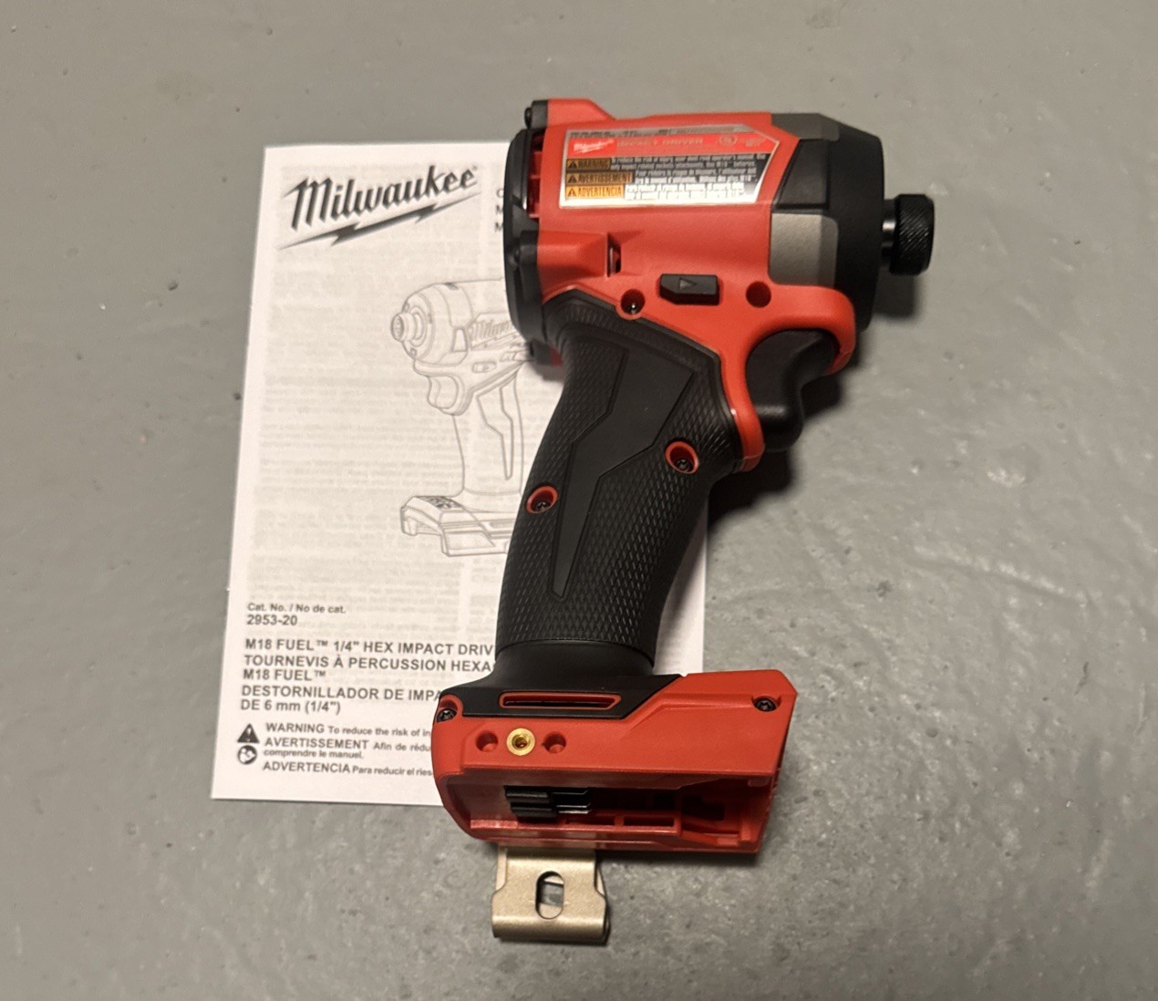 Milwaukee Fuel 2953-20 18V Brushless Cordless 1/4" Hex Impact Driver, Tool Only