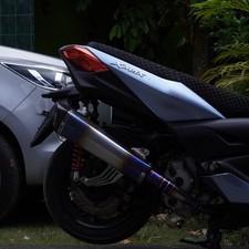 Tubi di scarico personalizzati 2017-2022 Yamaha Xmax 300 x-max 250 Deep Bas...