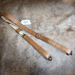 Leather Rifle Sling With Swivels 