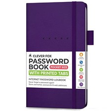 Password Book   Alphabetized Internet Address  Password Organizer - Computer