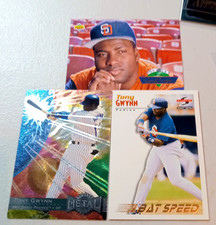 Tony Gwynn 1996 Fleer Metal Universe & 1993 Upper Deck On Time Jumbo Pack SP