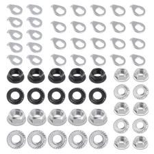 Tanstic 60Pcs Bike Wheel Axle Nut and Safety Washer Kit, Including 30Pcs M8 M...