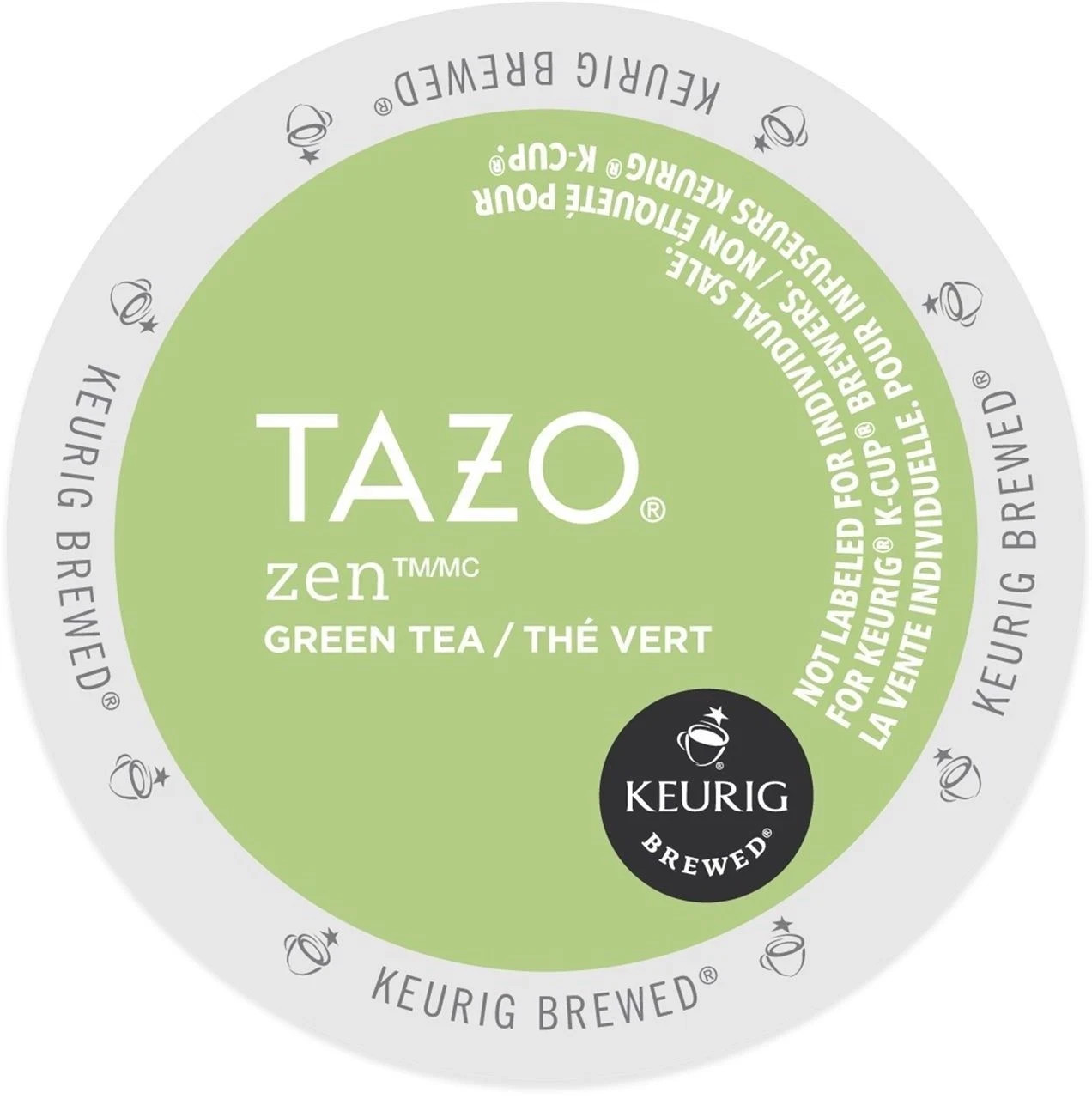 96/PACK - Tazo Zen Green Tea Keurig K-Cup Pods BULK PACKAGING