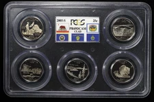 Set of 5 2005-S CA WV MN OR KS Statehood Proof Quarters PCGS PR69 DCAM