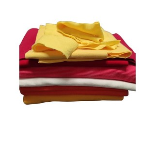 remnants cuff fabric red yellow white