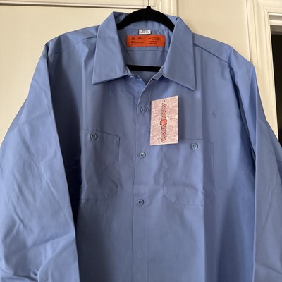 Work Ready Lt. Blue3XL Long Sleeve RN 92724 Mach Wash Jordan Made