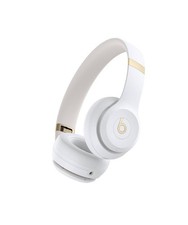 Beats by Dr. Dre Solo 4 Wireless On-Ear Bluetooth Headphones White Mic Fold