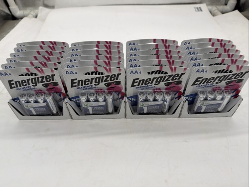 ENERGIZER AA Lithium Batteries 24 Packs of 4. (96 Batteries Total). Exp 12/2050